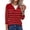 T7-Navy, variant on Textilo Women Striped Sweaters 2 In 1 Faux-Layered Crew Neck Long Sleeve Sweatshirt Decorative Buttons Ribbed Knit Tops Lightweight Business Casual Fall Winer Warm Clothing,Royal Blue M