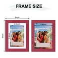 thumbnail image 3 of decorUhome 5x7 Matted to 4x6 Picture Frame, Photo Frame for Gallery Wall or Tabletop Display, Red, 3 of 9