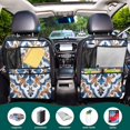 thumbnail image 5 of Iauyy 2-in-1 Car Kick Mats Back Seat Protector, 6 Large Storage Pockets , Universal Car Seat Back Protectors Kick for SUV & Sedan 25x18in,Hyper-realistic Effect, 5 of 6
