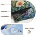 thumbnail image 5 of Watercolor Wildflower Area Rugs 4x6 ft Hummingbird Hand-painted Flowers Bird Washable Rug Non Slip Indoor Carpet Absorbent Floor Mat for Living Room Bedroom Dining Room, 5 of 9