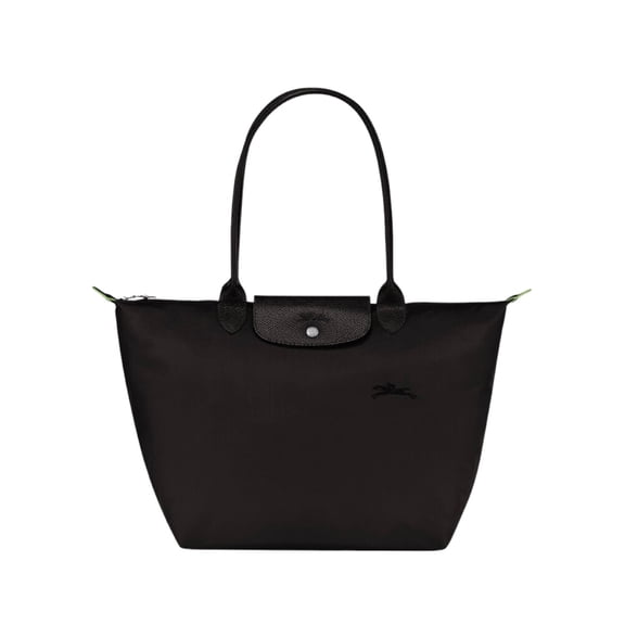 Bolso Tote Longchamp Le Pliage Green Negro