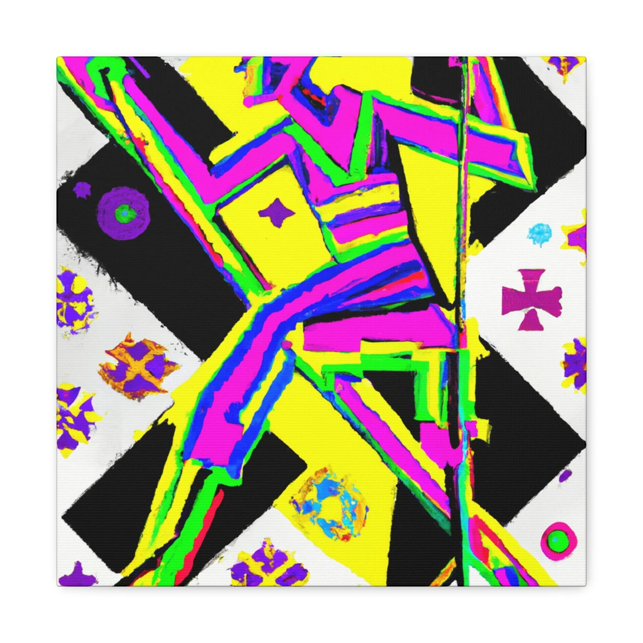 View of Skiing in Art Deco - Canvas - Walmart.com