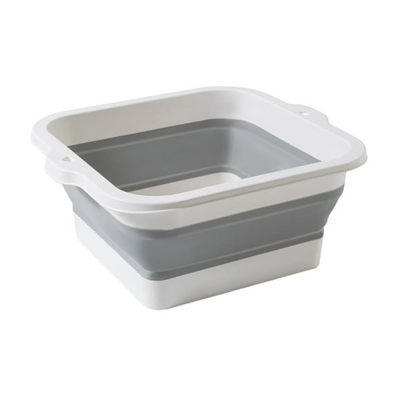 Jioakfa Foot Bath Basin, Foldable & Portable Foot Soak Tub With Massage Acupoint For Foot Spa Bath, 10L/3 Gallon, Foot Massager Soaking Bath Basin Bucket For Pedicure Home Spa Treatment Gray