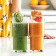 thumbnail image 2 of LAV Vintage Soft Drink Glass Set of 4-17.4 oz Ribbed Highball, Iced Tea, Iced Coffee, 2 of 4