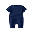 thumbnail image 2 of Auroural Onesies 3-6 Months Unisex Children's Solid Color Short Sleeved Jumpsuit Baby Summer Breathable and Comfortable Bag Fart, 2 of 6