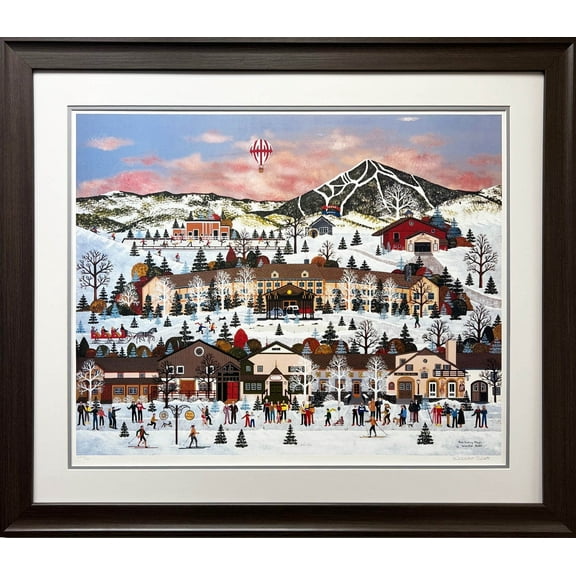 Jane Wooster Scott "Sun Valley Magic" Framed Hand Signed Lithograph Art Generic