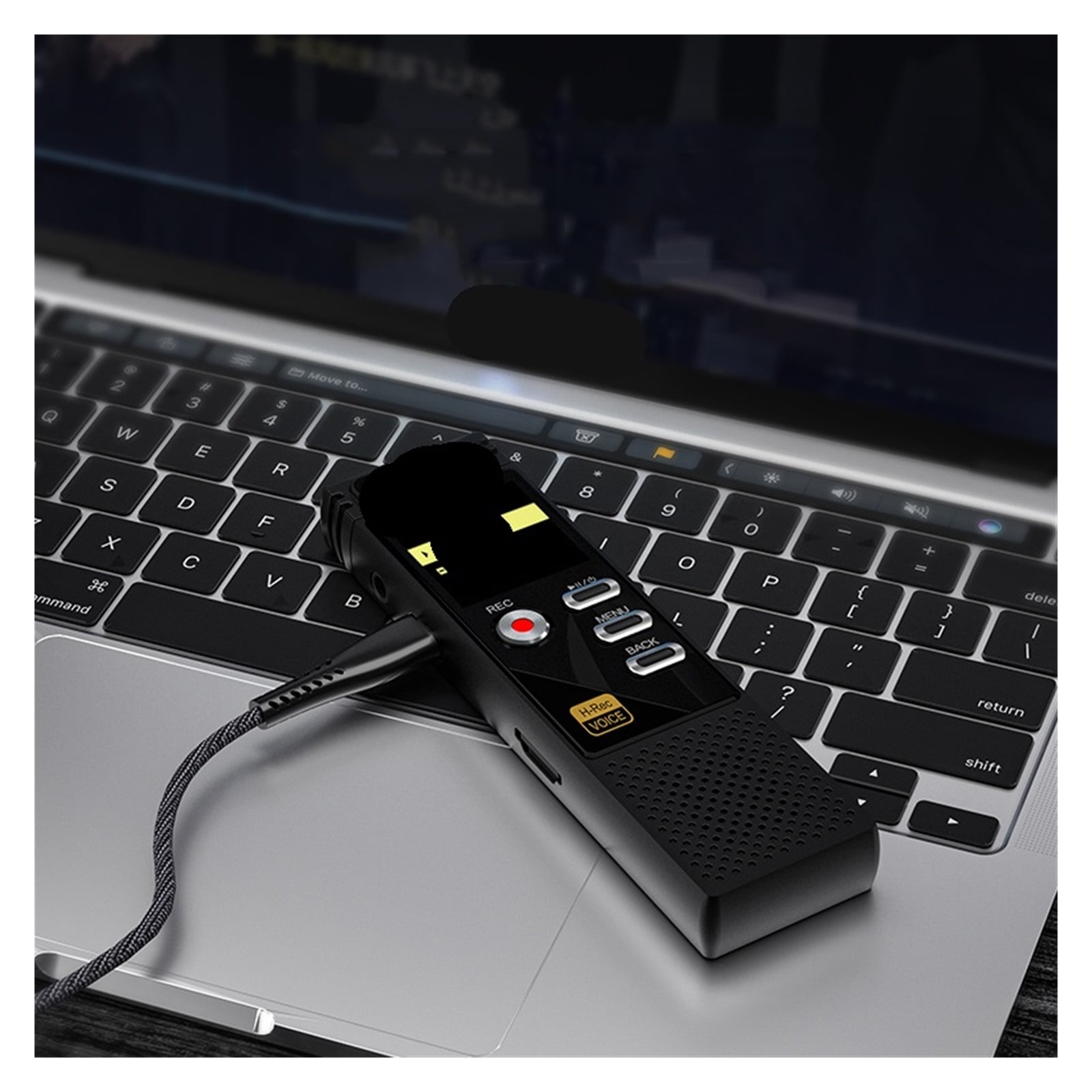 Voice Activated Portable Recorder MP3 Player Telephone Recording Dual Arc Microphone ,Excellent Sound Quality