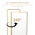 thumbnail image 2 of SHISUYAN Golden Metal Rotating Picture Frame with Acrylic 2 Sided Design for Decor 6 7 8 Inch Photos, 2 of 9