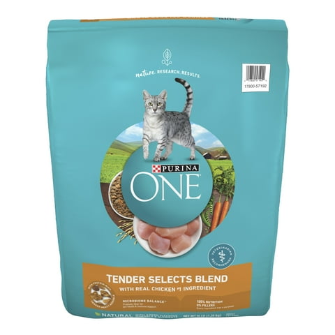 Purina ONE Tender Selects Blend With Real Chicken Digestive Natural Dry Cat Food, 16 lb. Bag