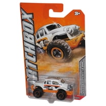 Matchbox Desert (2011) Volkswagen Beetle 4x4 White & Orange Toy Car 42/120