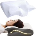 thumbnail image 1 of Bamboohart Oreiller de Soulagement Rêveurs Oreiller de Cou Rêveurs Oreiller de Soulagement Rêveurs Oreiller Global Rêveurs Oreiller Cervical Rêveurs, Oreiller de Soulagement Contour Premium (Noir), 1 of 9