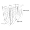 thumbnail image 3 of ColoMX Contenedor de almacenamiento para congelador vertical, cesta de alambre de metal, divisor de refrigerador, organizador de refrigerador profundo, contenedor para almacenar alimentos, 3 of 7