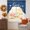 Blue,, variant on Thanksgiving Give Thanks Swag Valances for Windows, Small Curtains Drapes, Fall Maple Leaves Indigo Blue Kitchen Window Curtains Over Sink Window Treatment Valance for Bedroom/Bathroom 56"x36"