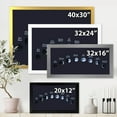 thumbnail image 4 of Designart 'Different Moon Phases In Space' Bohemian & Eclectic Framed Art Print, 4 of 4