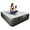 Gray, variant on Queen Air Mattress,18-Inch Inflatable Bed with Built-in Pump, Top Plush Velvet Material Air Bed,3Minute Quick Inflation/Deflation,Suitable for Camping& Guests& Home,Blue