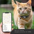 thumbnail image 5 of MJSHUN Airtag Cat Collar Breakaway, Reflective Kitten Collar with Apple Air Tag Holder and1 Bell for Girl Boy Cats, High Visibility Night Strip, Adjustable Nylon Collar and Lightweight, 5 of 9