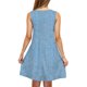 thumbnail image 5 of Vestido de Verano Casual de Mujer Impreso sin Mangas con Cuello en V Conjunto Superior, Imitación de Algodón Tirar Marco Suelto, 5 of 6