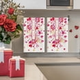 thumbnail image 4 of Pink Heart Branch Valentine''s Day Kitchen Towels Dish Towels, 18x26 Inch Farmhouse Wedding Decoration Hand Towels Set of 2, 4 of 6