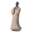 thumbnail image 3 of Estatua de Buda Pequeño, Adorno de Escritorio, Centro de Mesa, Tallado a Mano, Cerámica gris, 3 of 9