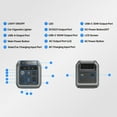 thumbnail image 4 of Dabbsson 768Wh Portable Power Station 600L with 210W Solar Panel, LiFePO4 Battery, 600W Solar Generator for Outdoor Camping,Home Use,RV, 4 of 19