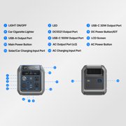 Dabbsson Portable Power Station 600L, 768Wh LFP Battery, 600W Solar Generator for Outdoor Camping,Home Use,RV