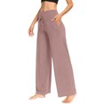 thumbnail image 6 of JoliSweat Wide Leg Sweatpants Women Baggy Low Rise Sweatpants with Pockets Spring Fall Y2K Drawstring Straight Leg Sweatpant Pink XXL, 6 of 6
