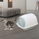 thumbnail image 3 of Caja de arena para gatos con capucha Orinal cerrado con compuerta, bandeja para arena Cuchara Retrete Azul jinwen Bandeja de arena para gatos, 3 of 8