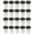 thumbnail image 1 of 50 Pcs Gobelets à Café Jetables Isolants Gobelet en Papier à Emporter avec Couvercle (8oz, 280ml), 1 of 6