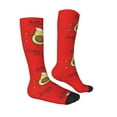 thumbnail image 3 of Balery Avocado Merry Christmas Fun Novelty Socks Men'S Women'S Crew Socks Funny Crazy Novelty Socks Quirky And Cool Socks, 3 of 9