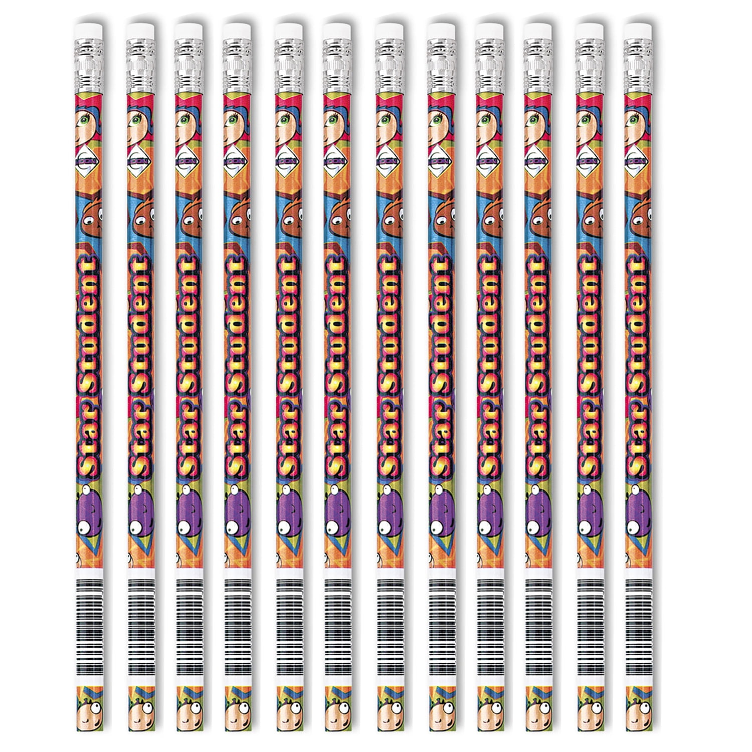 Moon Products Star Student Pencils, 12 Per Pack, 12 Packs