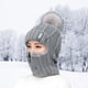 thumbnail image 3 of Gorro de Invierno Baoblaze Bufanda de Sombrero de Invierno para Mujer Gris, 3 of 8
