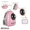 thumbnail image 2 of Carrier Pet Backpack Transpirable Pet Dog Outing Bag Space Pet Backpack (Rosa), 2 of 3