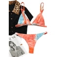 thumbnail image 2 of Maillot de Bain Deux Pièces pour Femmes, Bikini Triangle et String à Nouer sur le Côté, 2 of 5