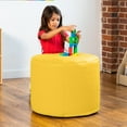 thumbnail image 3 of Jaxx Spring Modular Pouf Classroom Bean Bag Seat, Premium Vinyl - Yellow, 3 of 5