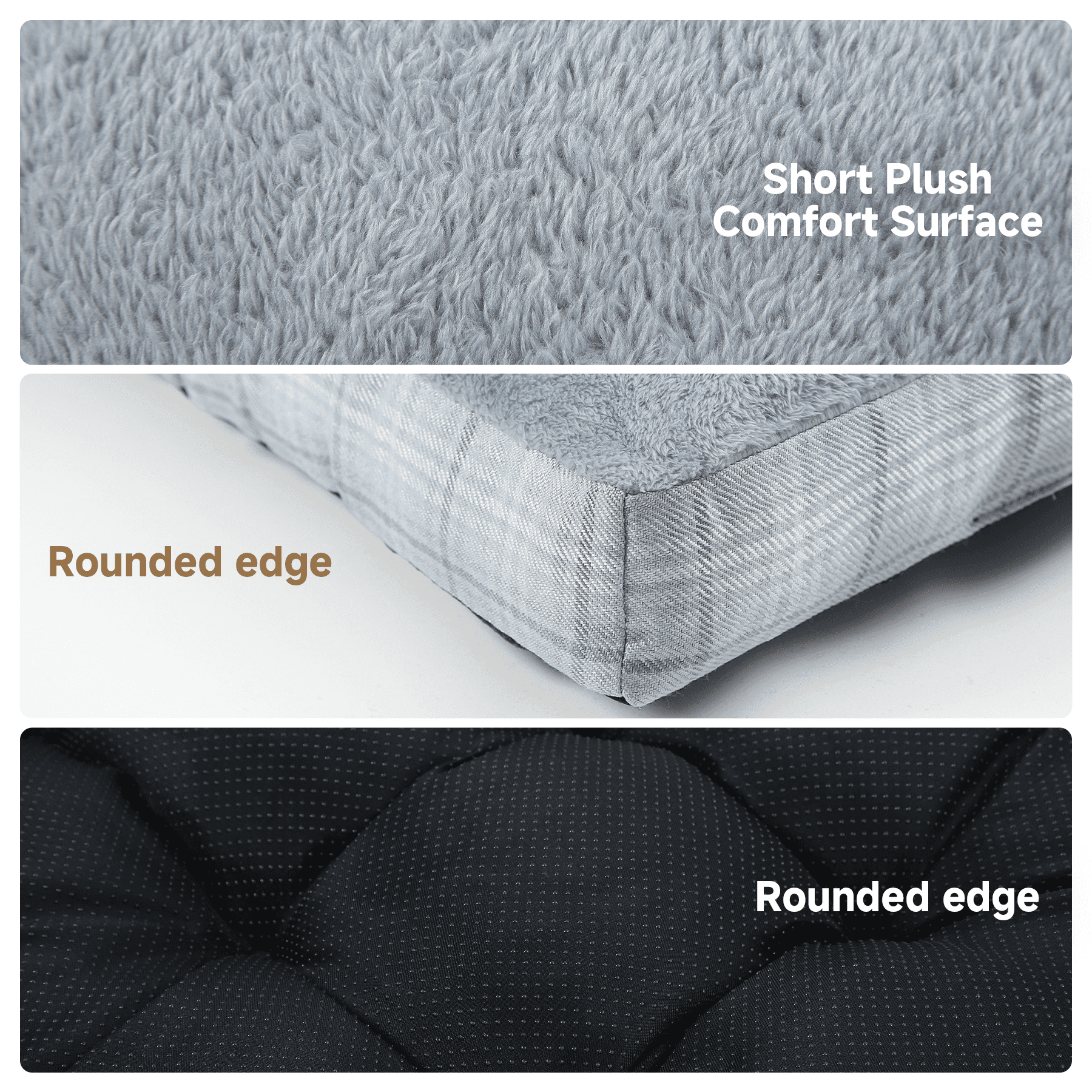 KSIIA 41in Washable Dog Bed for XLarge Dogs with Anti-Slip Bottom, Pet Pad for Crate for XLarge Sized Puppies