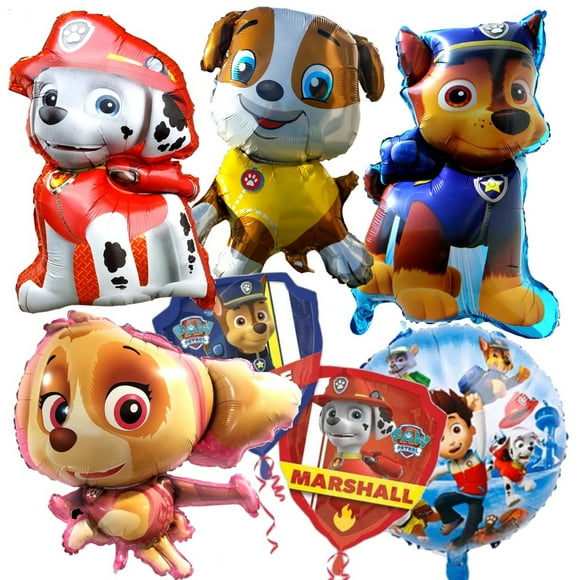 Pack de Fête Ballon en Aluminium Joyeux Anniversaire - Ensemble de Décorations de Célébration 6 Pcs pour Idées de Thème Amusantes, Centres de Table et Cadeaux