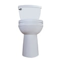 thumbnail image 2 of WinZo WZ5888C 21.25-inch Extra Tall Two Piece Toilet Elongated 1.28 GPF Front Flush for Seniors Porcelain White, 2 of 5