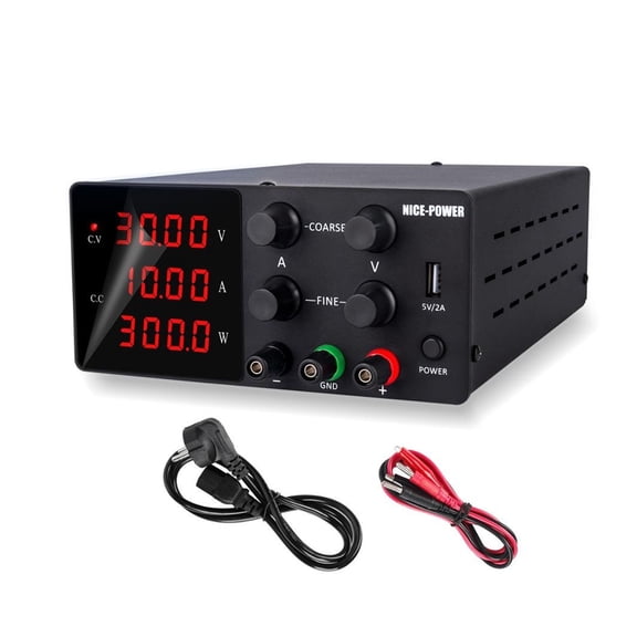 30V 10A Lab DC Power Supply Adjustable Laboratory Power Source Digital For Phone Repair   Short Circuit Protection ,Low-loss