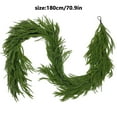 thumbnail image 2 of Norfolk Pine Garland,Christmas Garland,Guirnaldas Navideñas,Real Touch Winter Xmas Garland,Christmas Decorations Indoor Outdoor,Artificial Holiday Decor Faux Greenery For Mantle,Fireplace,Table, 2 of 2
