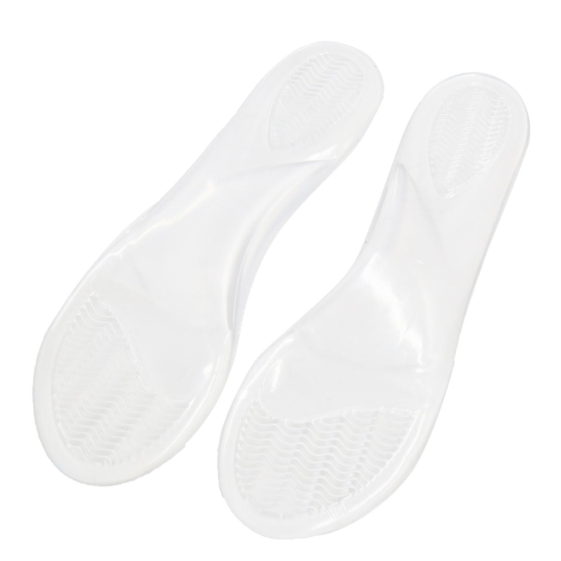 Unique Bargains 1 Pair Self Adhesive 3/4 Foot Care Arch Support Silicone Massage Insoles