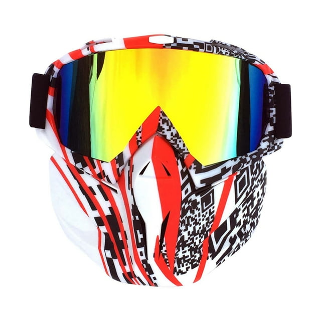 Hearth & Gear Retro Goggles Motorcycle Off Road Racing Eyewear Ski Wind Goggles Riding Glasses Girls Dirt Bike Gear Goggles for Glasses Meditation Goggles compatible with Polarized Glasses Women