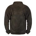 thumbnail image 3 of Sudadera sin capucha para hombre, informal, a la moda, con cuello alto, estampado, con cremallera, jersey de manga larga, blusa de poliéster para hombre, 3 of 3