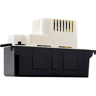 Little Giant VCMA-15ULT 115 Volt, 65 GPH, 1/50 HP Automatic Condensate Removal Pump with Tubing (no safety switch), Black/White