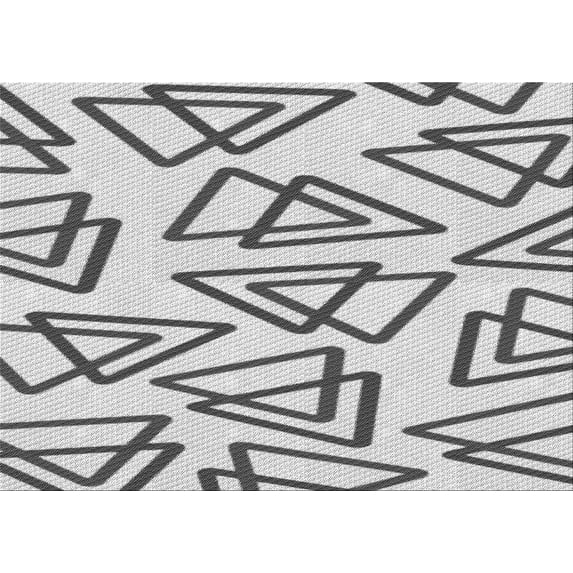 Ahgly Company Machine Washable Indoor Rectangle Transitional Platinum Gray Area Rugs, 7' x 9'