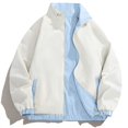 thumbnail image 4 of Unir Windproof Reversible Stand Collar Jacket for Women, Full Zip Long Sleeve with Pockets, Water Resistant Everyday Fall Outerwear, 1 Piece, S-3XL, Plus Size Friendly, 4 of 4