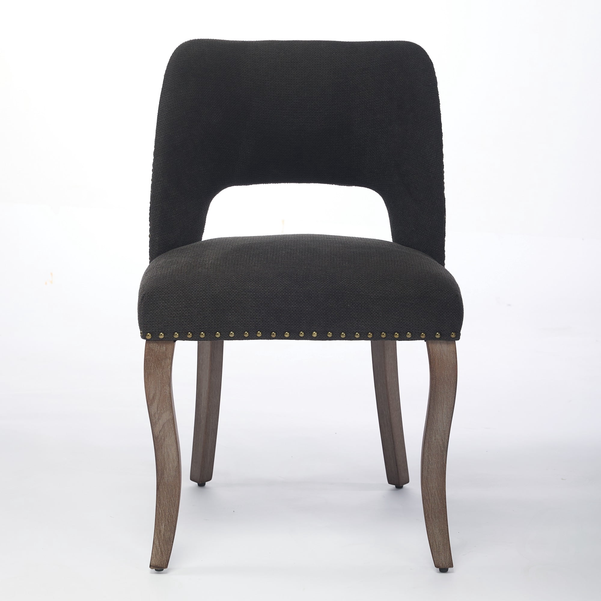 Set of 6 Wood Dining Chairs with Fabric Upholstered Back and Seat Modern Accent Side Chair w/Wood Legs for Living Room/Dining Room/Bedroom/Restaurant