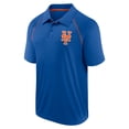 thumbnail image 2 of Men's Fanatics Royal New York Mets Strong Alone Raglan Polo, 2 of 3