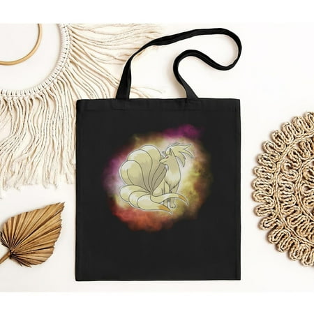 vintage Ninetails Galaxy Background Tote Bag Cotton TV s Video Game Anime New 2022-TH23625