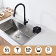 thumbnail image 4 of Moobody Glass Rinser for Kitchen Sink Bottle Cups Washer for Sink Attachment Bar Glass Rinser ABS Kitchen Sink Accessories with Soft Water Tube, 4 of 7