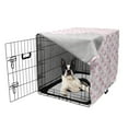 thumbnail image 5 of Hawaii Dog Crate Cover, Tropical Summer Birds Repetitive Pattern of Love Flamingos and Hearts, Easy to Use Pet Kennel Cover Small Dogs Puppies Kittens, 7 Sizes, Pink and Pastel Pink, by Ambesonne, 5 of 6